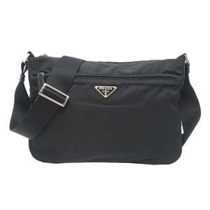 Prada Tessuto Men's Shoulder Bag BT0421 in Black Nylon